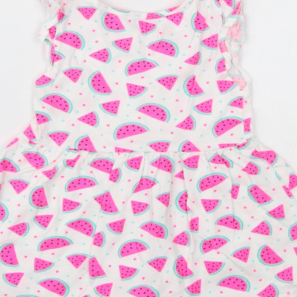 Primark12- Girls Multicoloured Geometric  Fit & Flare  Size 12-18 Months