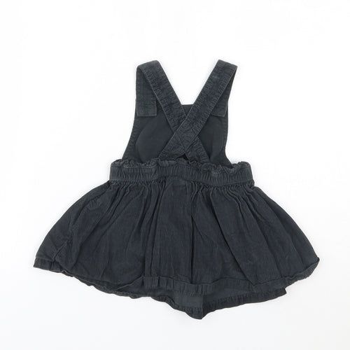 F&F Girls Black Animal Print  Fit & Flare  Size 6-9 Months