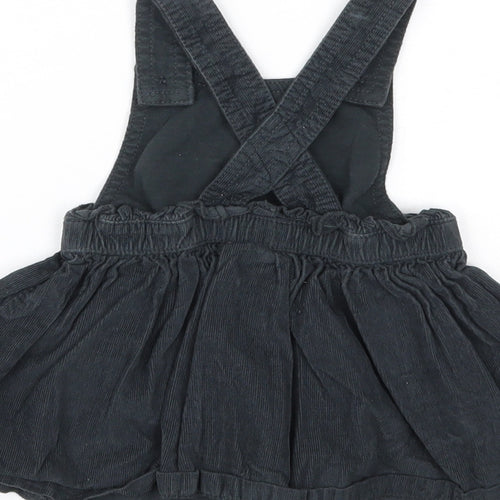 F&F Girls Black Animal Print  Fit & Flare  Size 6-9 Months