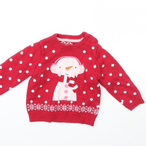 Earlydays Girls Purple Animal Print  Pullover Jumper Size 6-9 Months