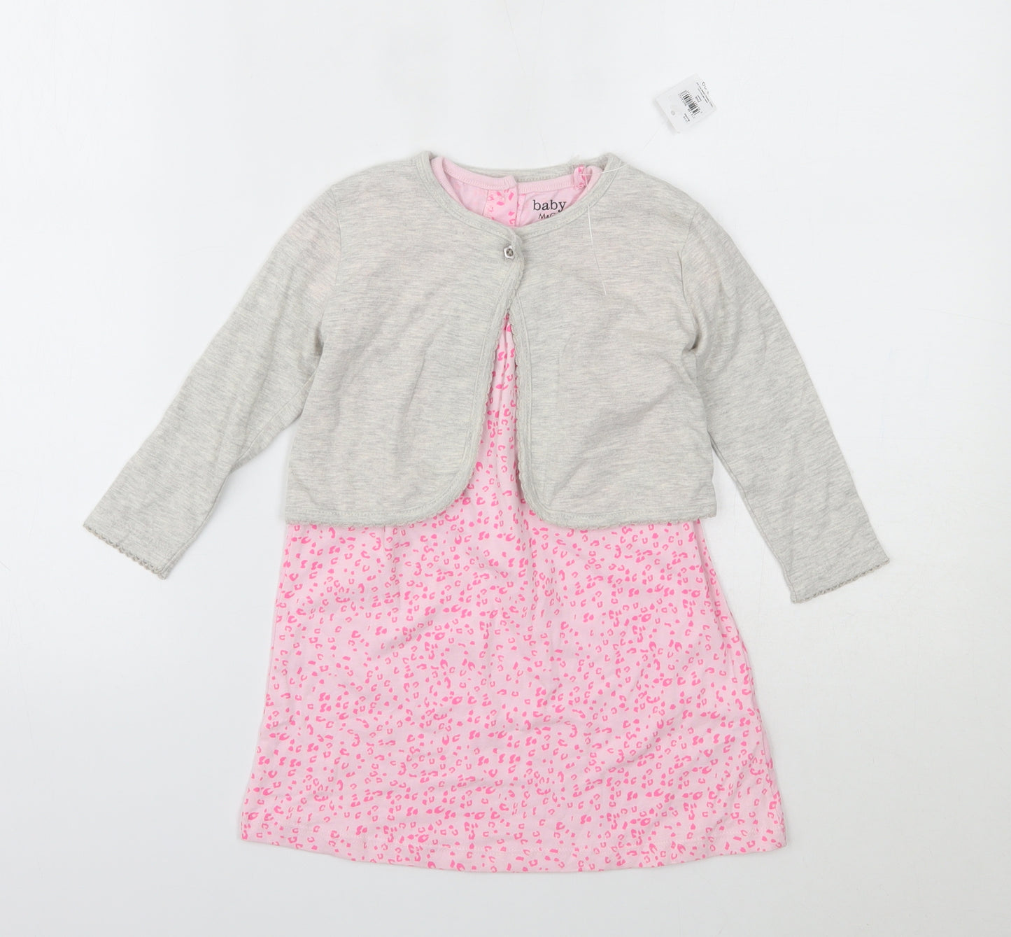 M&CO  Girls Multicoloured Geometric  Fit & Flare  Size 12-18 Months