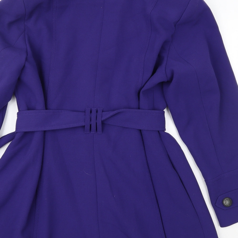 M&S Womens Purple Houndstooth  Jacket Coat Size 20