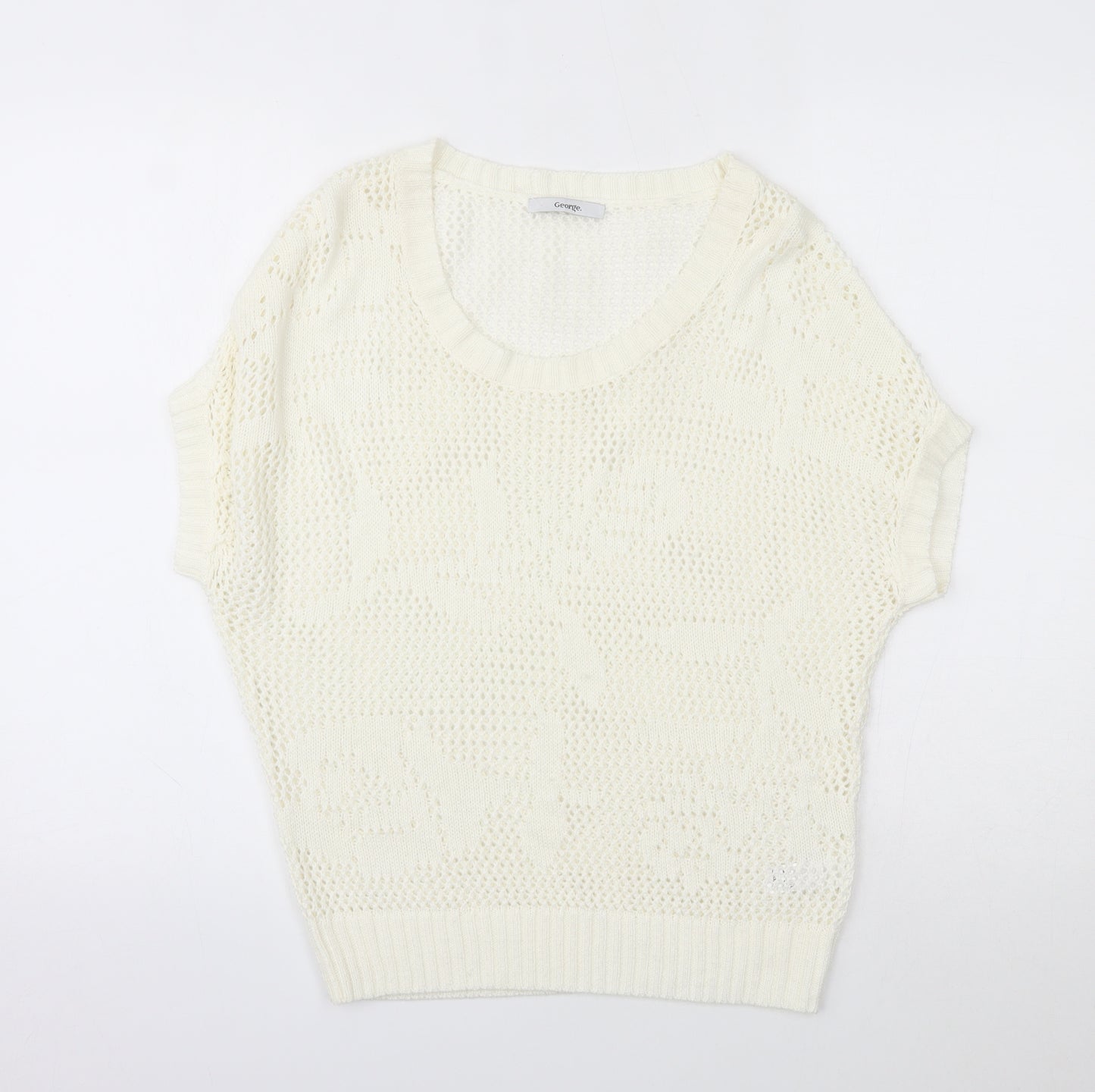 George Womens Ivory   Pullover Jumper Size 8