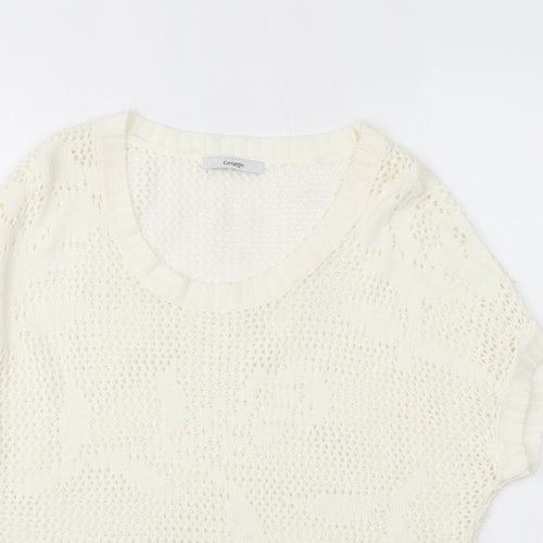 George Womens Ivory   Pullover Jumper Size 8