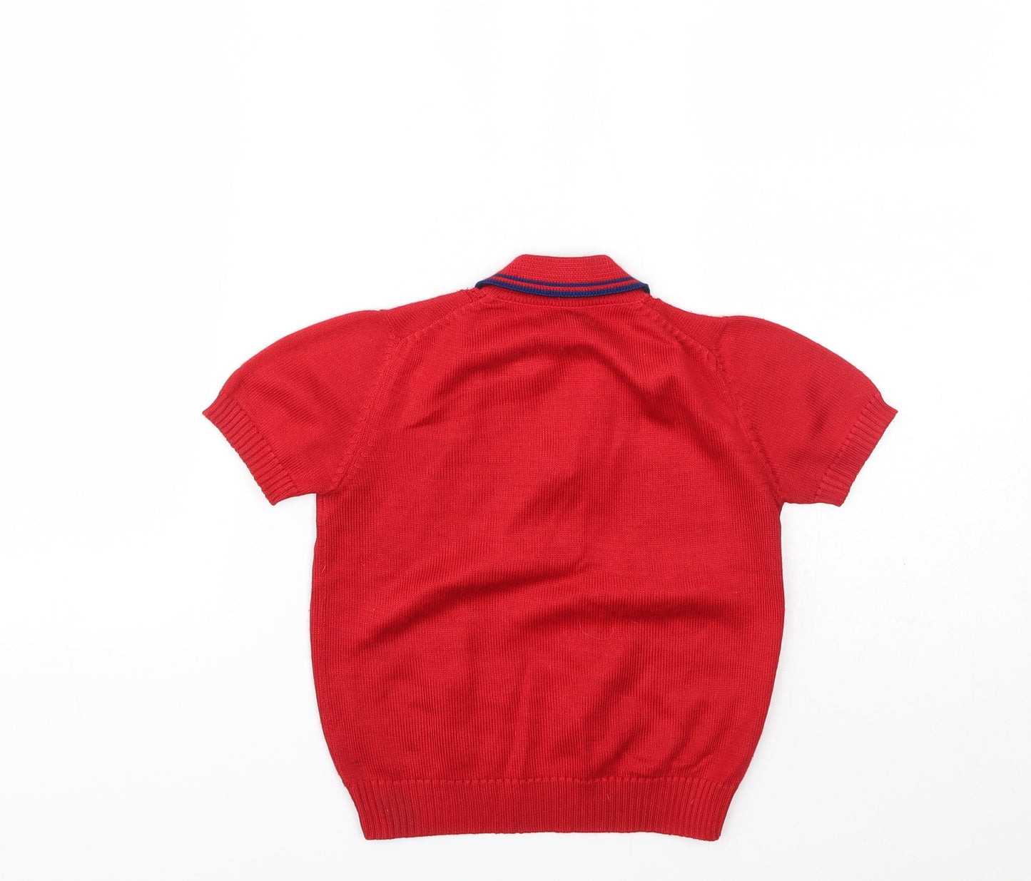 PREWORN  Boys Red   Basic T-Shirt Size 4 Years
