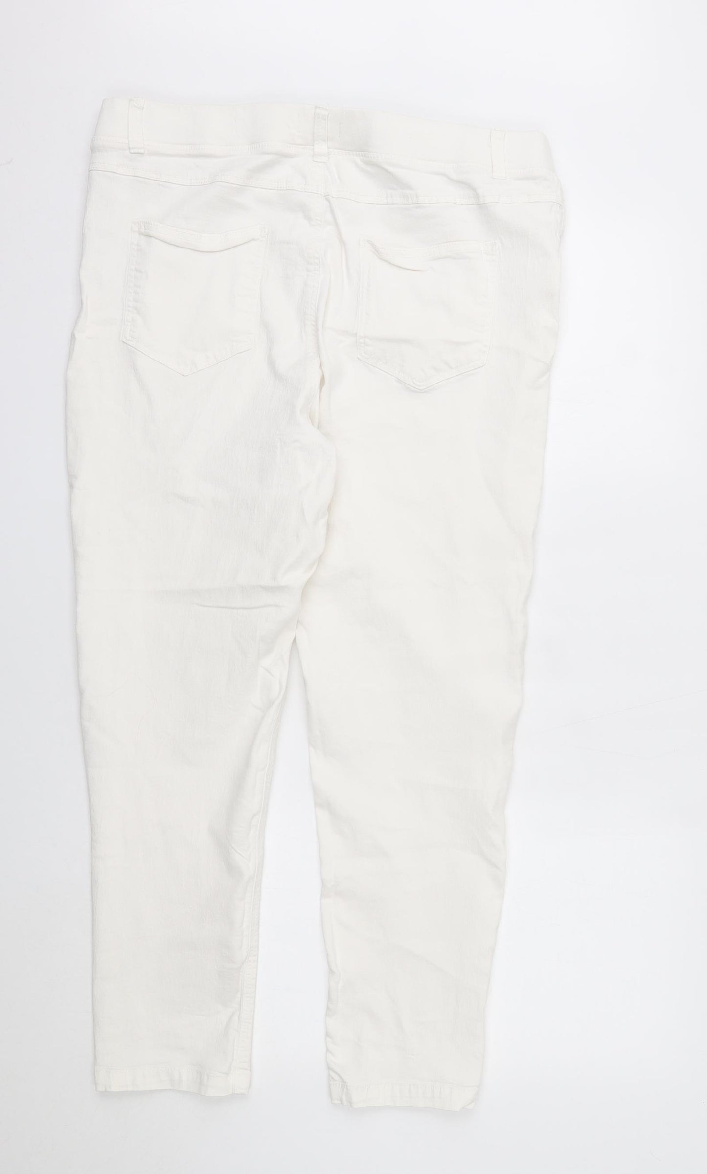 SIMPLY BE  Womens Ivory   Skinny Jeans Size 20 L26 in - stretchy waist band