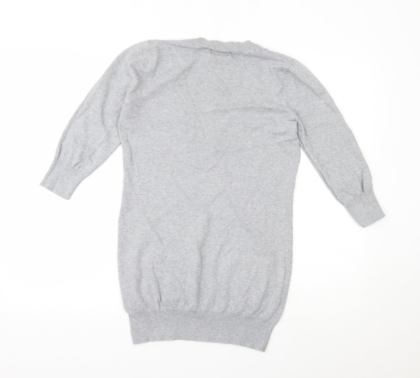 INTERNACIONALE  Womens Grey Geometric  Pullover Jumper Size 12