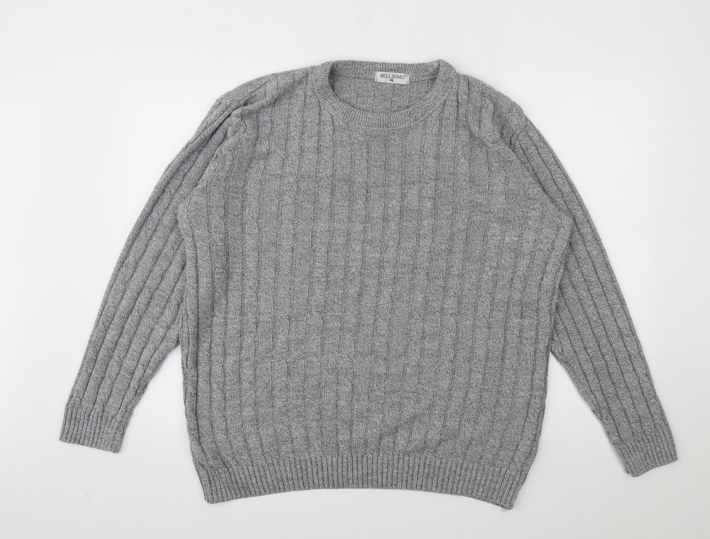 BELLISMIMO  Mens Grey   Pullover Sweatshirt Size XL