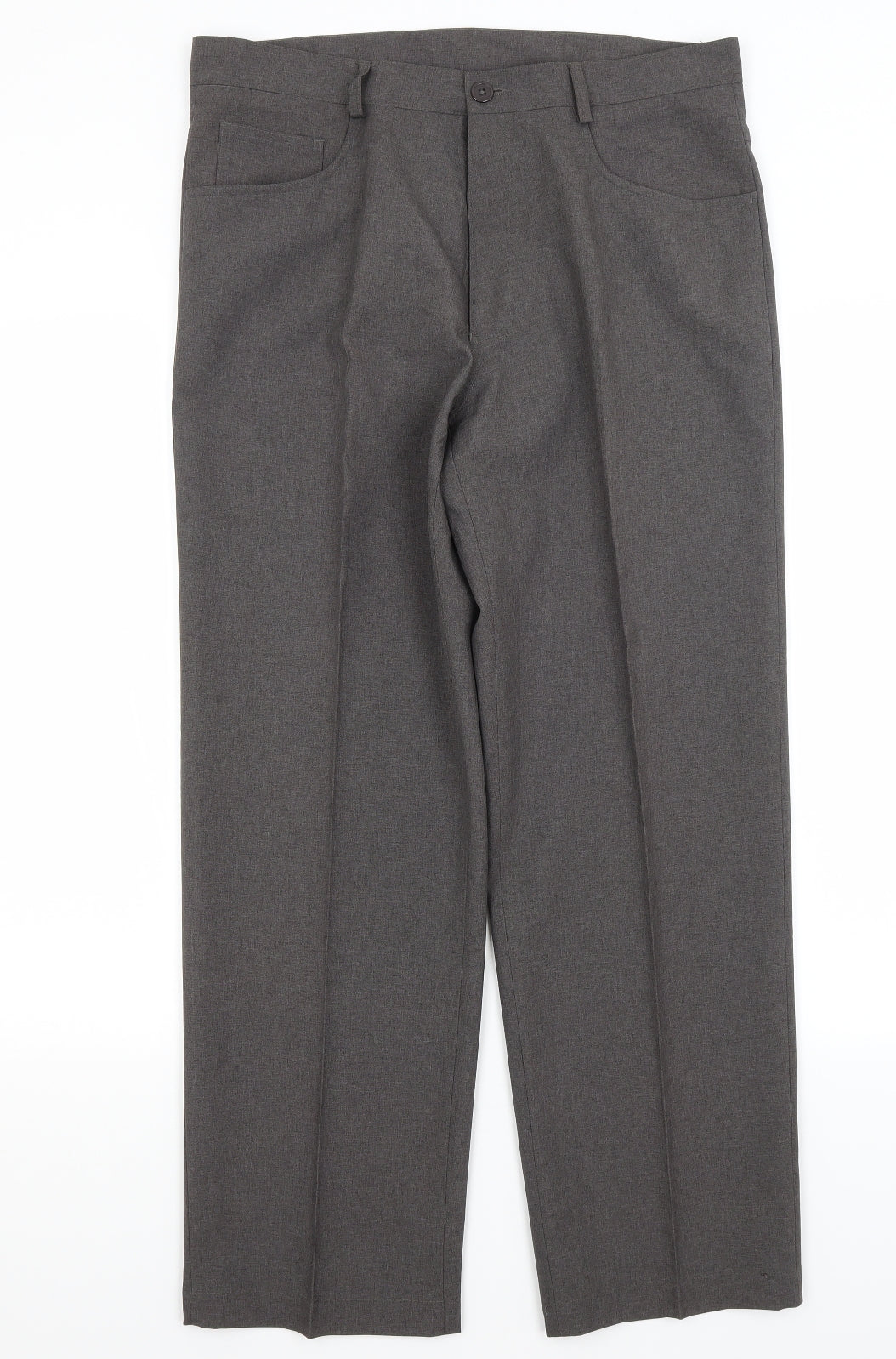 Taylor & Wright Mens Grey   Dress Pants Trousers Size 34 in L29 in