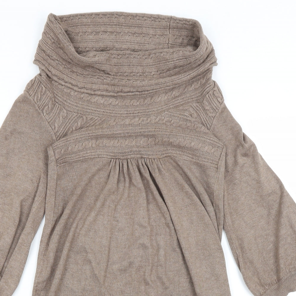 Debenhams Womens Brown   Jumper Dress  Size 12