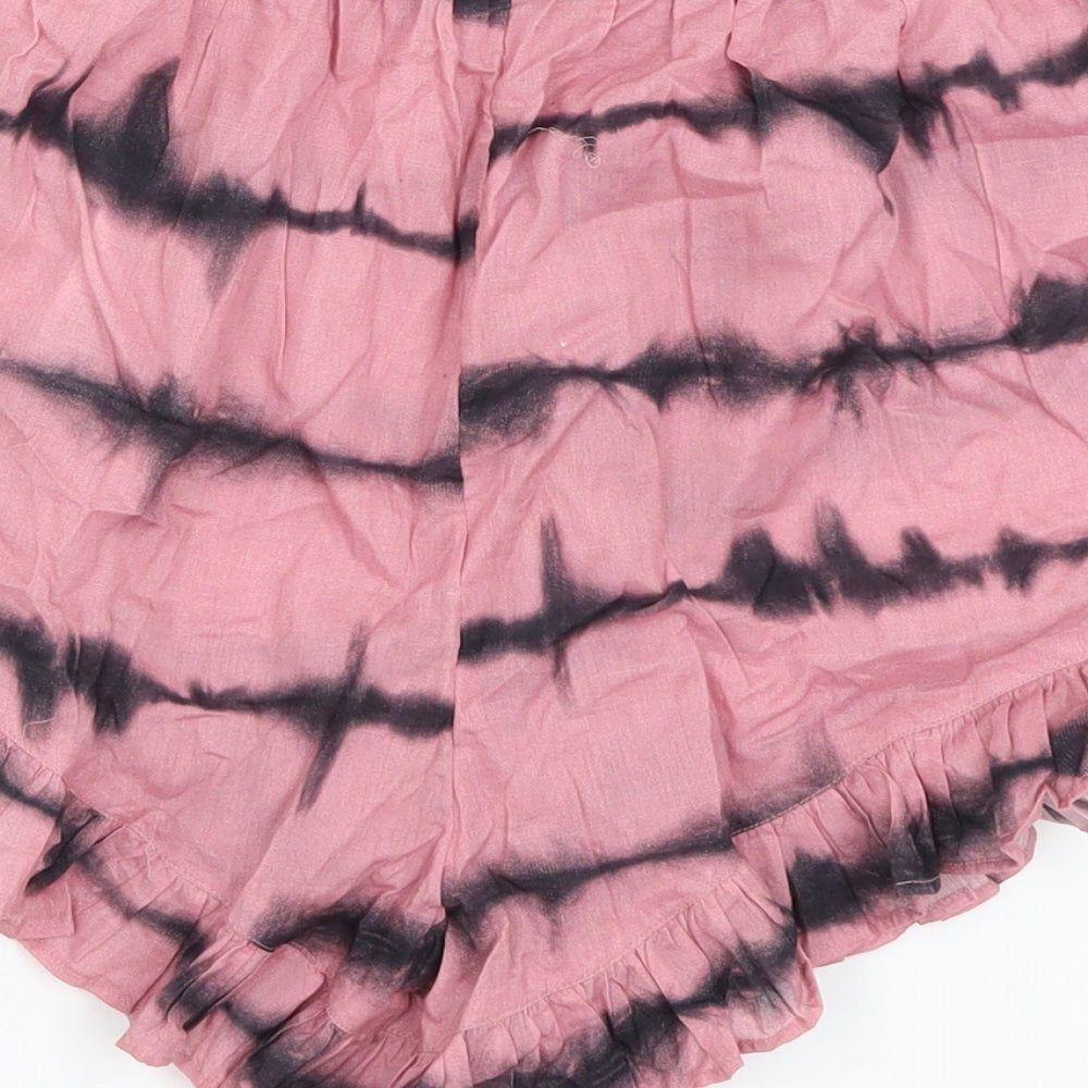 ASOS Womens Pink   Paperbag Shorts Size 8