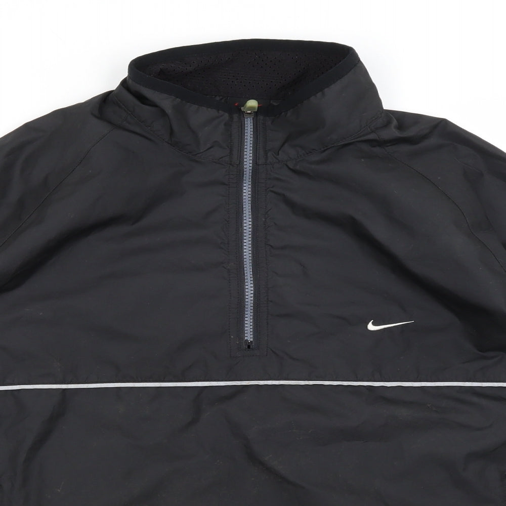 Nike Mens Black   Rain Coat Coat Size M