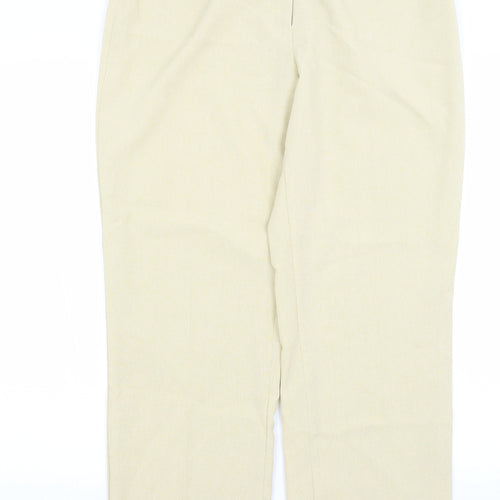 Portafina Womens Beige   Dress Pants Trousers Size 14 L29 in