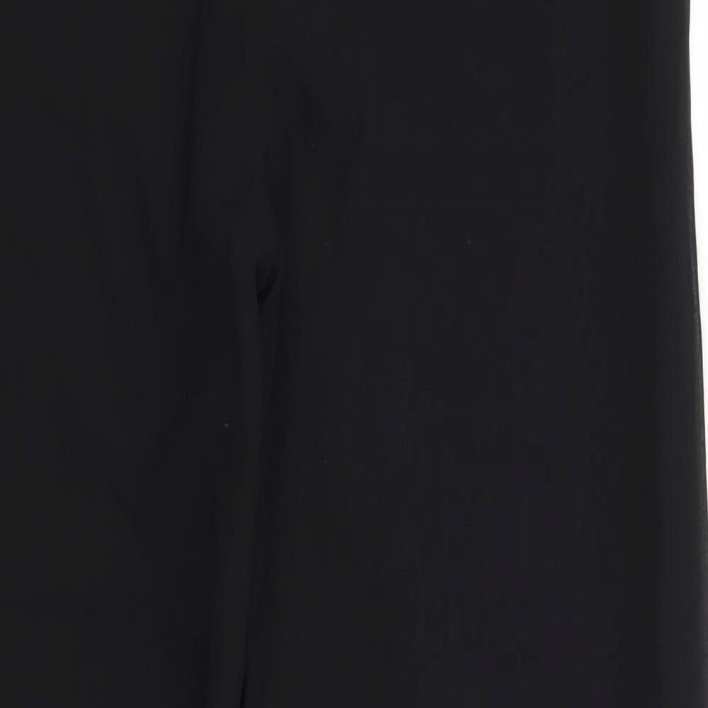 Glamour Womens Black   Trousers  Size 14 L29.5 in
