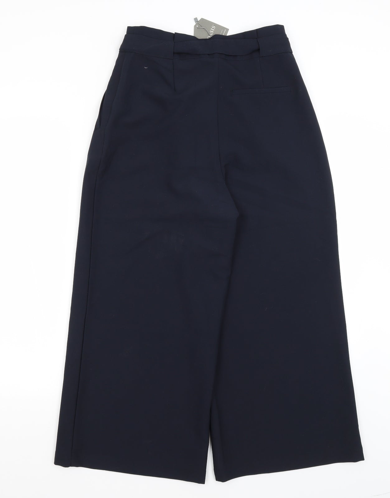 Oasis Womens Blue   Cropped Trousers Size 8 L23 in