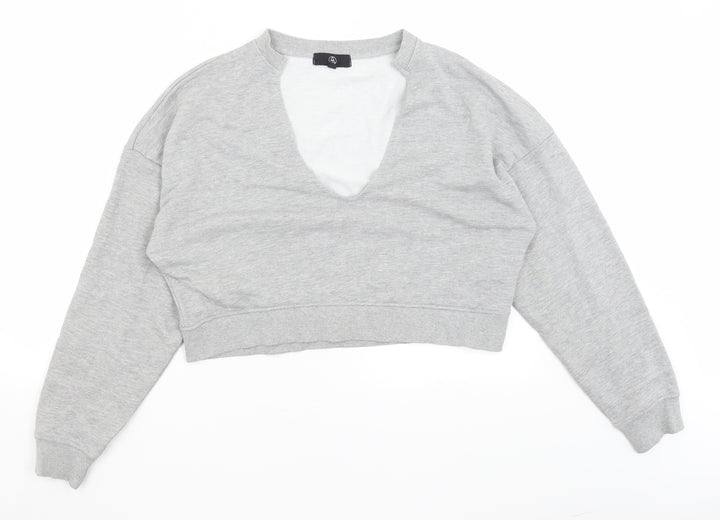 Missguided Womens Grey Pullover Jumper Size 8