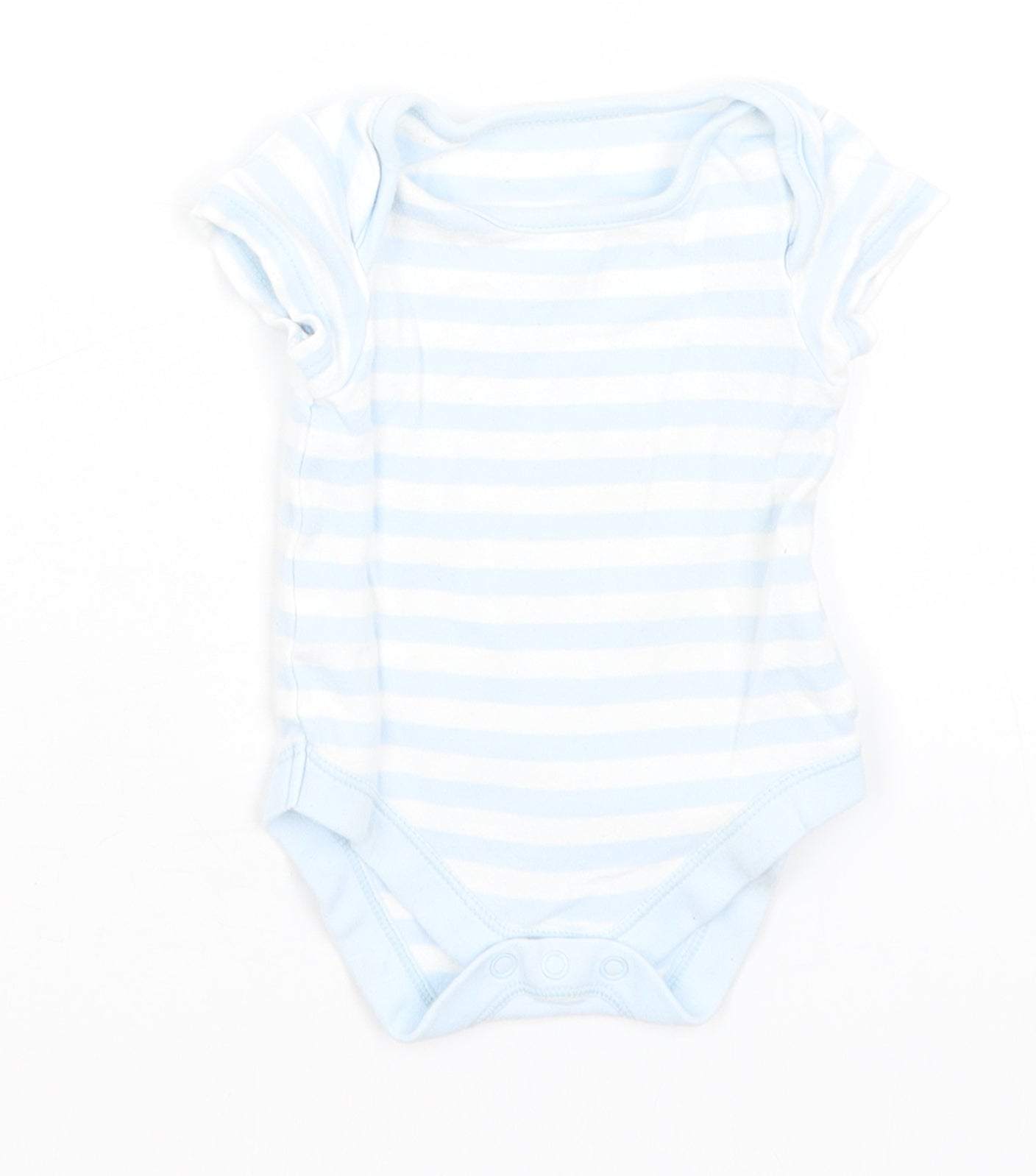 M S Baby Blue Romper One Piece Size 0 3 Months Preworn