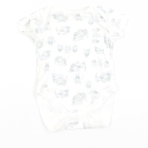 NEXT Baby White   Romper One-Piece Size 0-3 Months  - Dogs & Mice
