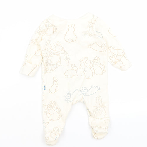 M&S Baby Ivory   Babygrow One-Piece Size 0-3 Months  - Rabbits