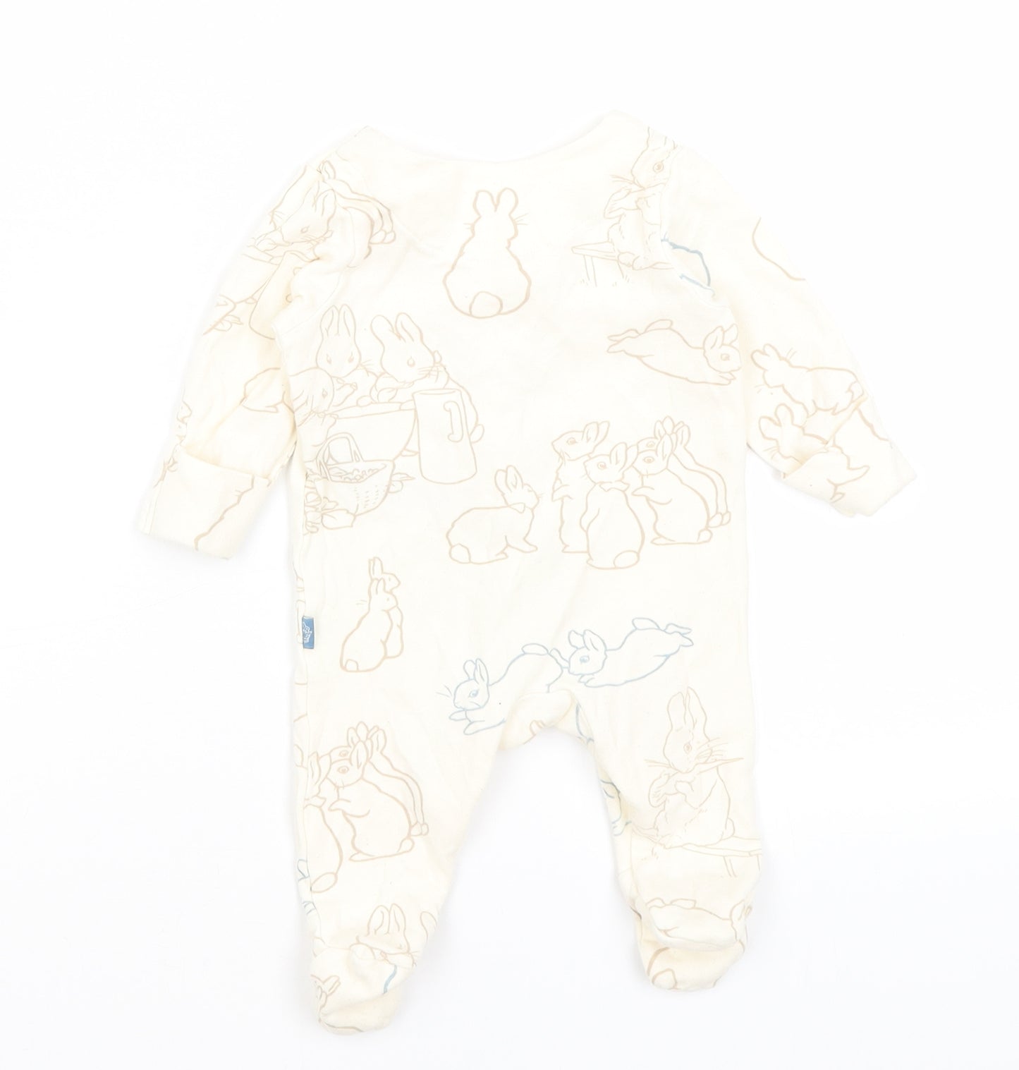 M&S Baby Ivory   Babygrow One-Piece Size 0-3 Months  - Rabbits