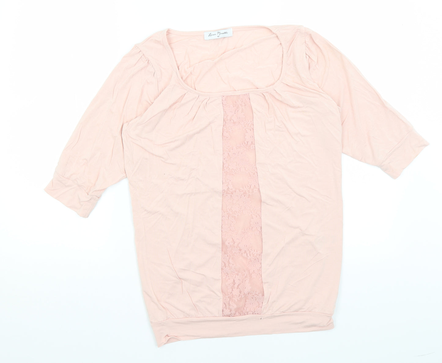 Luisa Moretti Womens Pink   Basic T-Shirt Size M