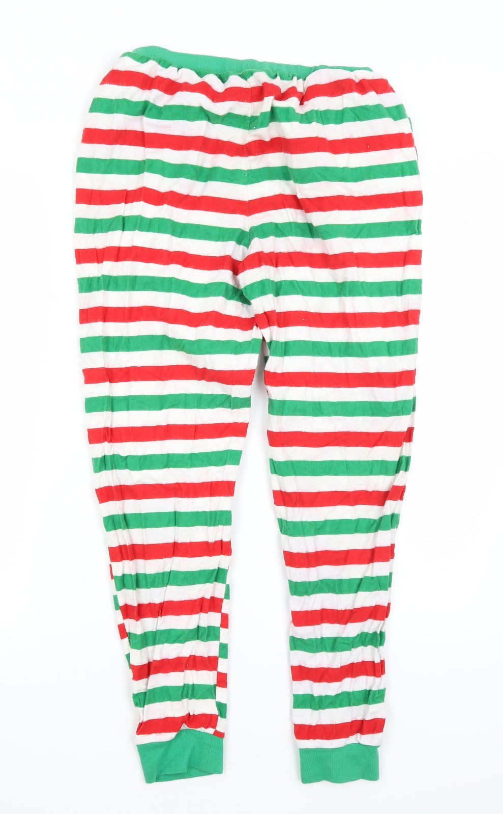 Made By Elves Womens White Striped  Capri Pyjama Pants Size M