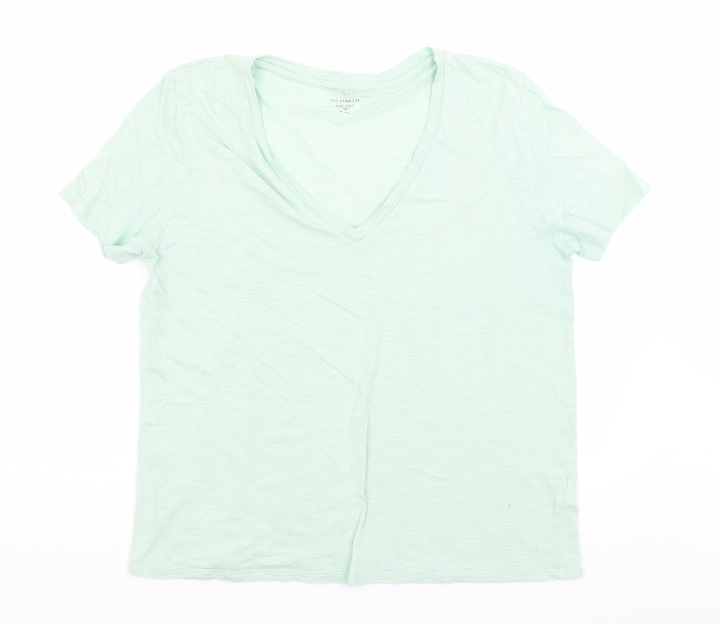 M&S Womens Green   Basic T-Shirt Size 14