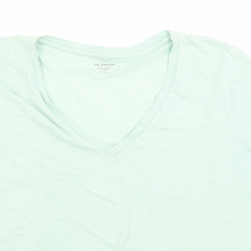 M&S Womens Green   Basic T-Shirt Size 14