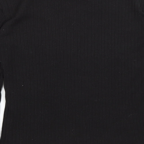 Elli White Womens Black   Basic T-Shirt Size S