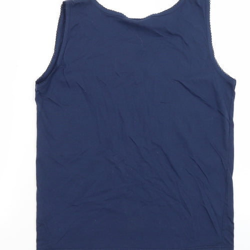 Casual Club Womens Blue   Basic Tank Size L