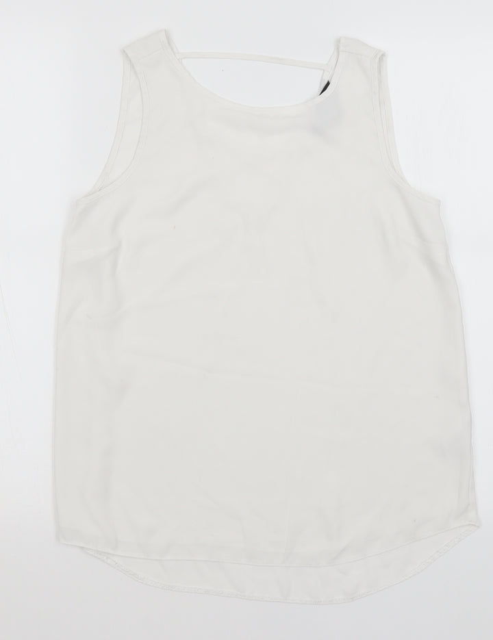 Dorothy Perkins Womens White   Basic Tank Size 8