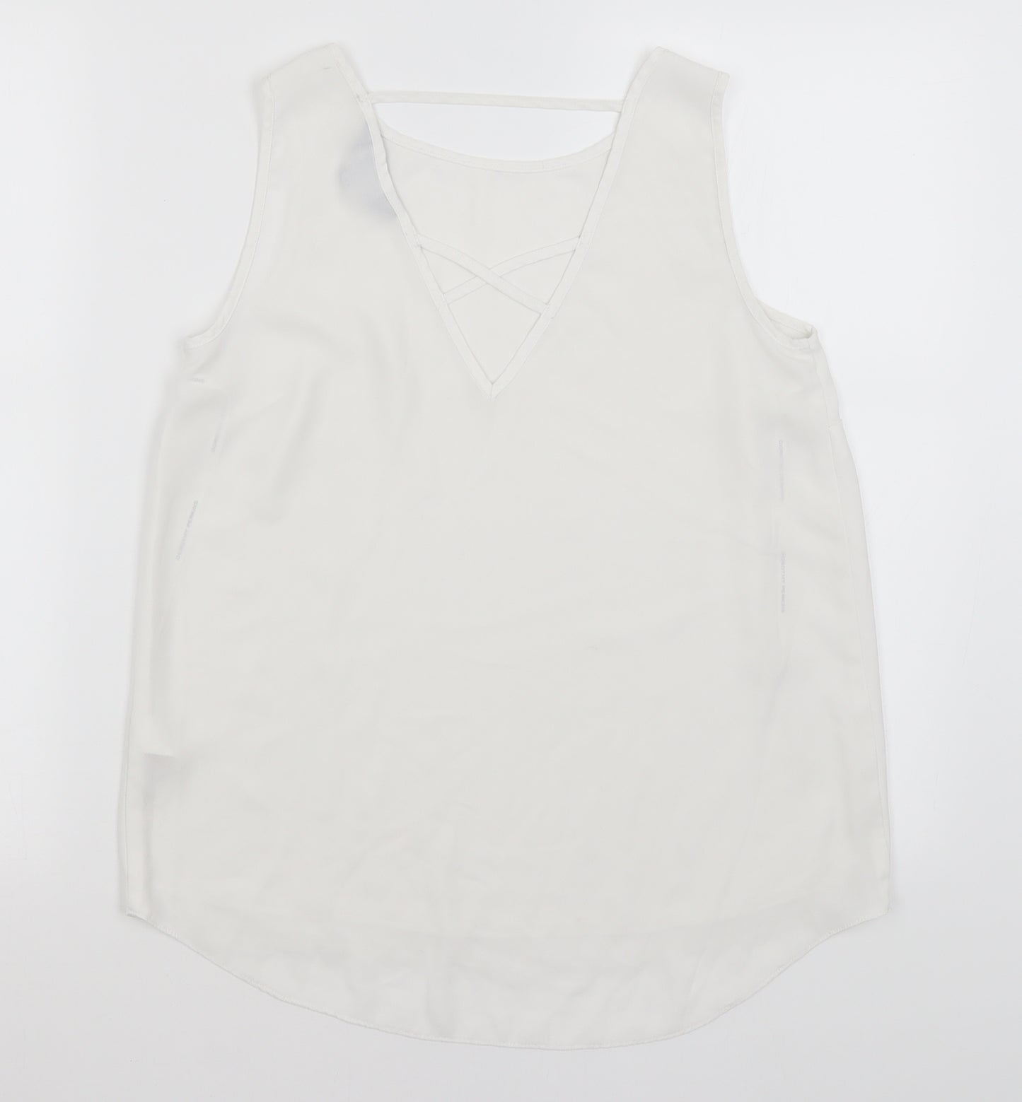 Dorothy Perkins Womens White   Basic Tank Size 8