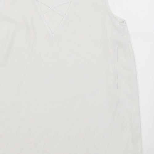 Dorothy Perkins Womens White   Basic Tank Size 8
