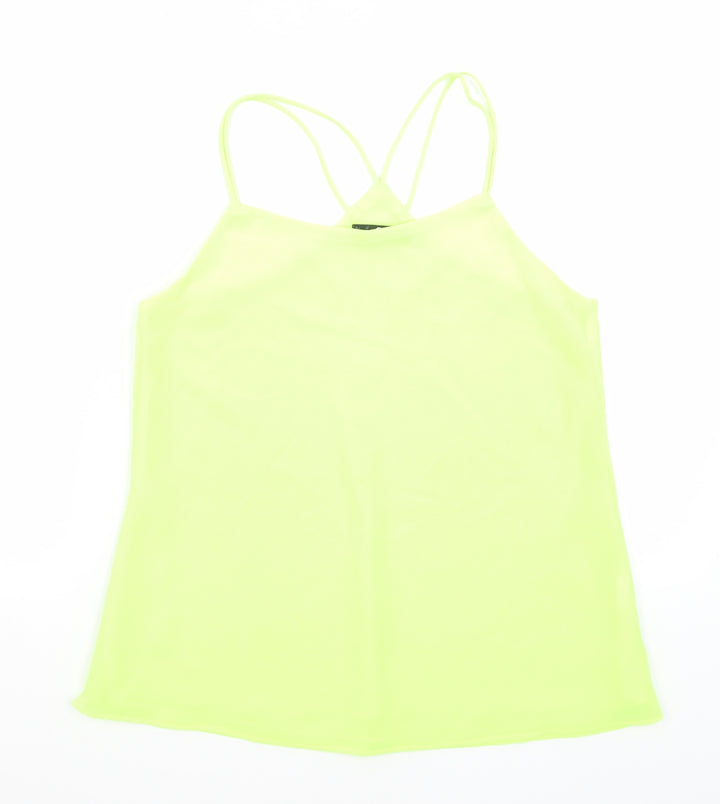 Quiz Womens Yellow Camisole Tank Size 10