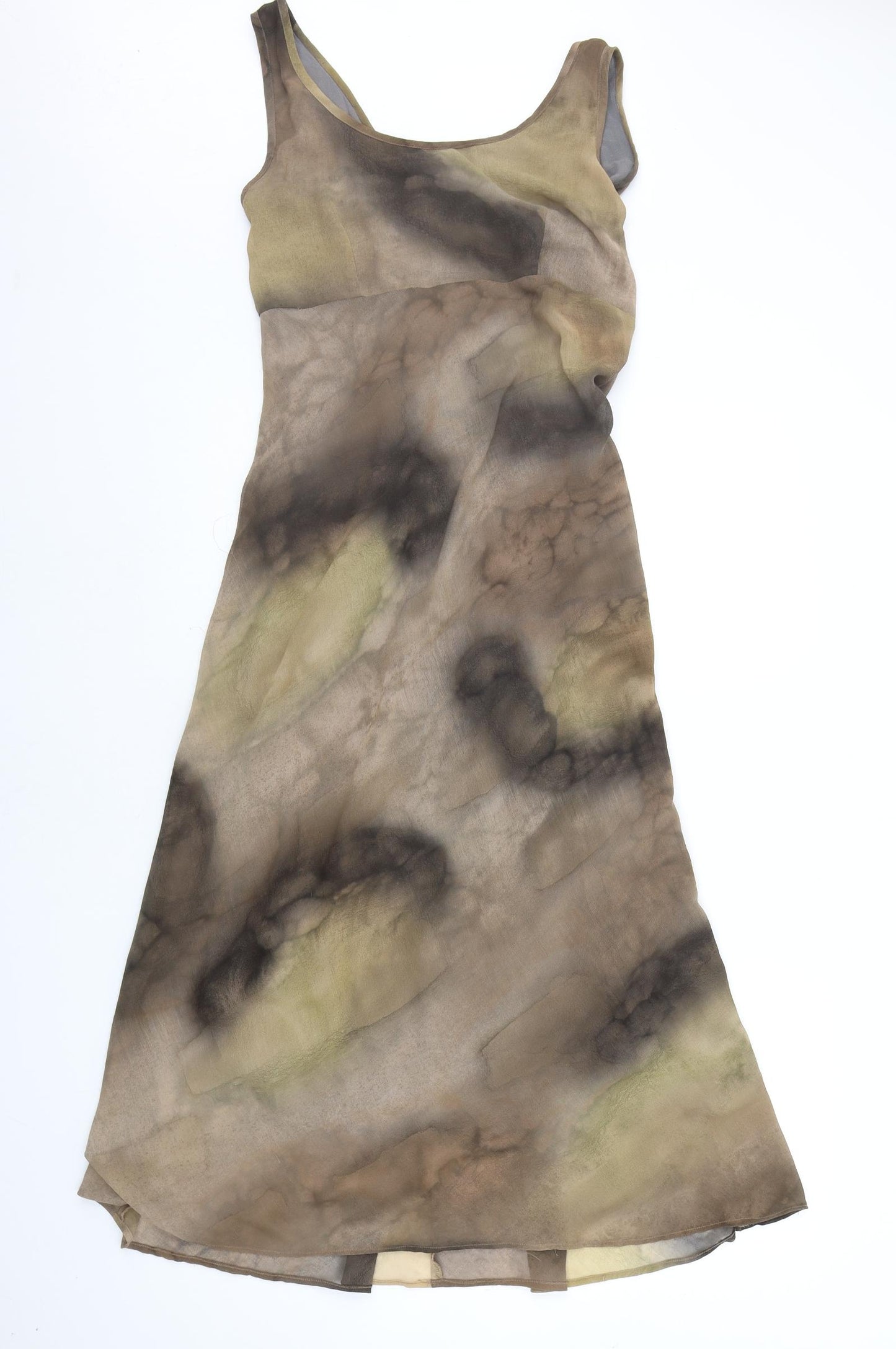 Saint Tropez Clothing Womens Beige Geometric  A-Line  Size M