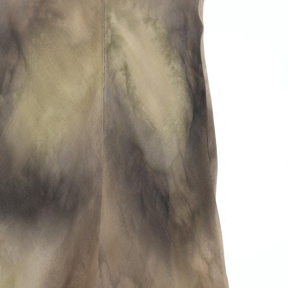 Saint Tropez Clothing Womens Beige Geometric  A-Line  Size M