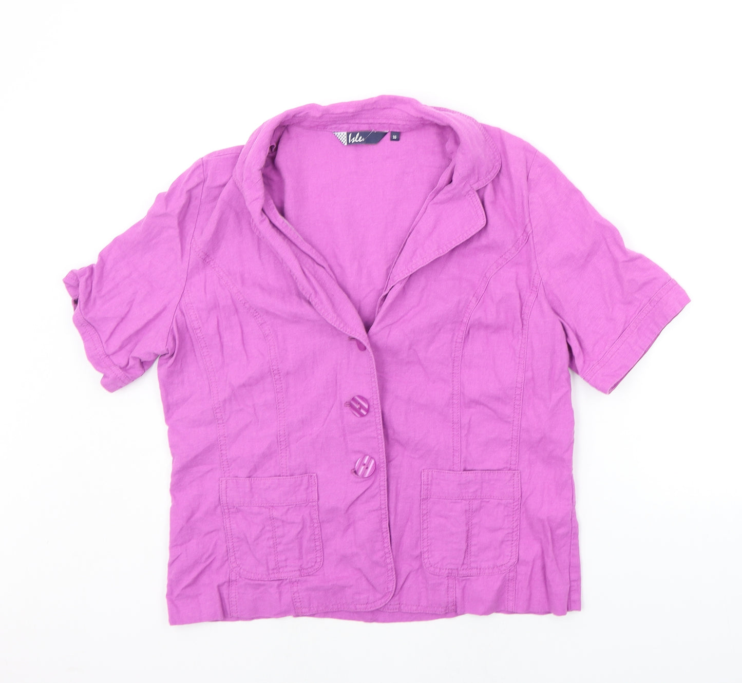 EWM Womens Purple   Jacket Blazer Size 16