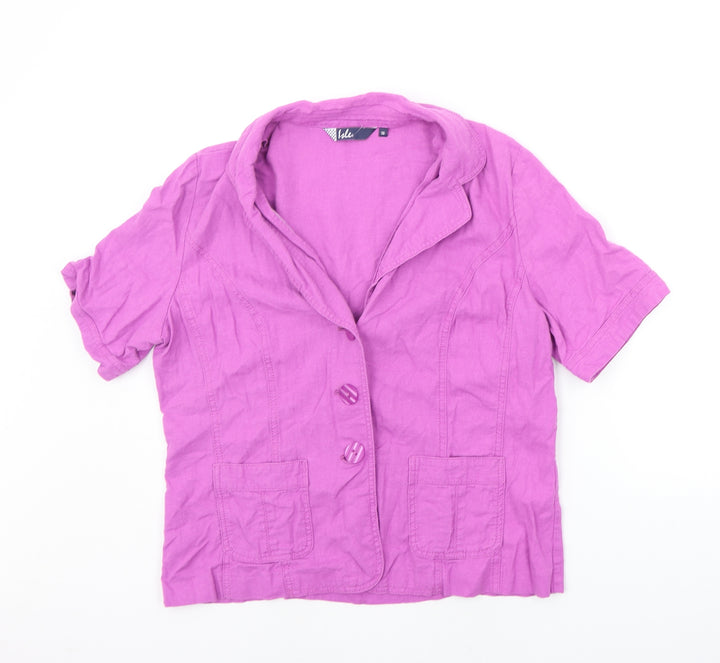 EWM Womens Purple   Jacket Blazer Size 16