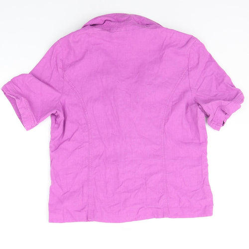 EWM Womens Purple   Jacket Blazer Size 16