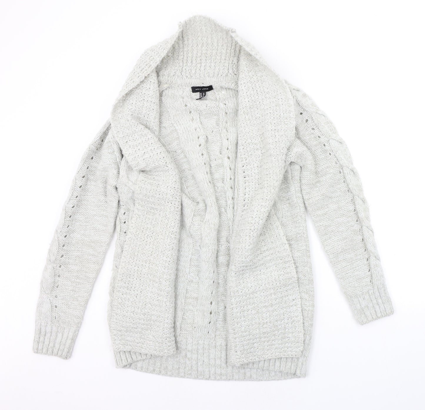 New Look Womens Grey   Cardigan Jumper Size 12