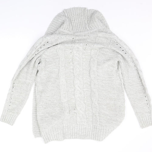 New Look Womens Grey   Cardigan Jumper Size 12