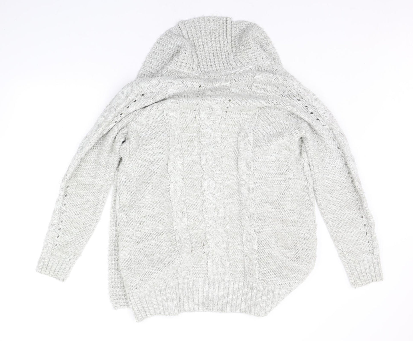 New Look Womens Grey   Cardigan Jumper Size 12