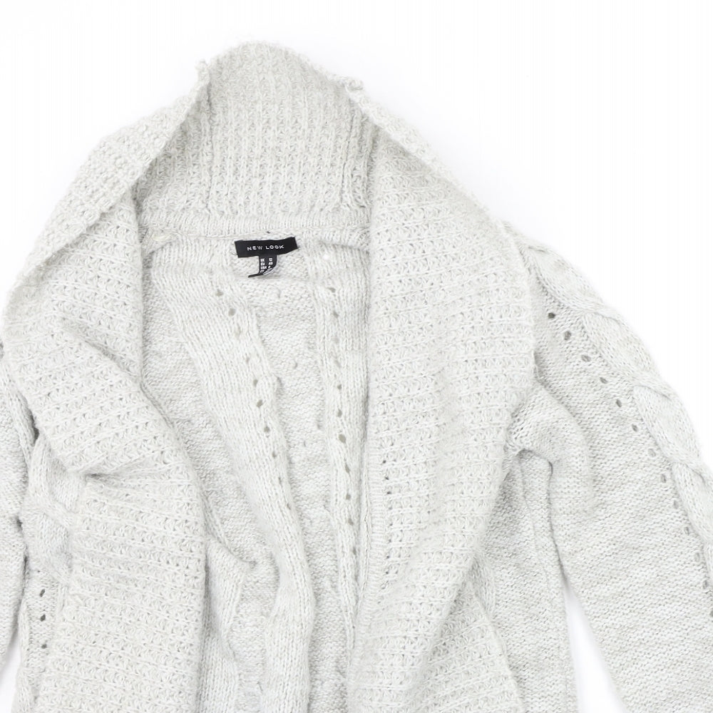 New Look Womens Grey   Cardigan Jumper Size 12