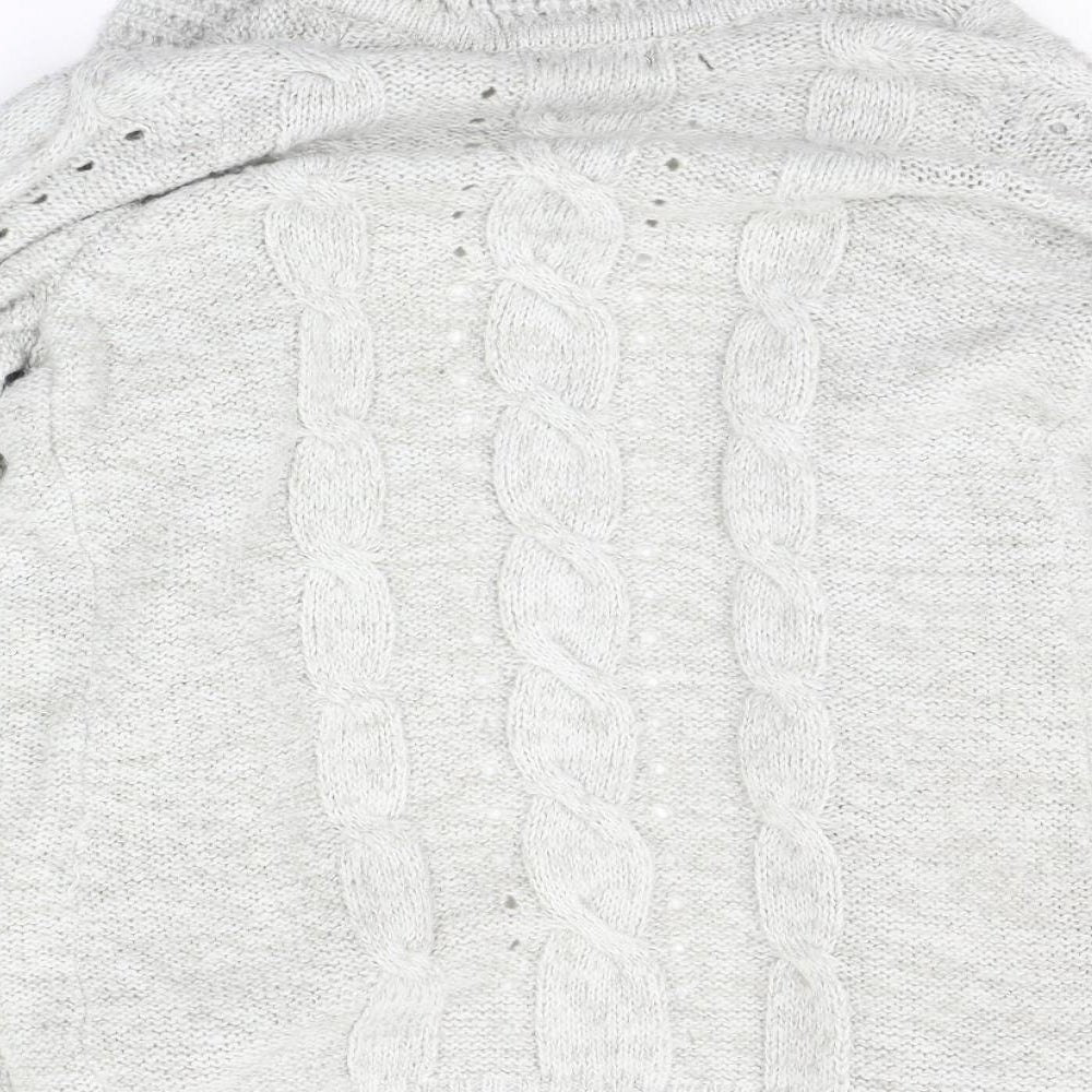 New Look Womens Grey   Cardigan Jumper Size 12