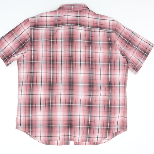 Marks and Spencer Mens Red Check   Button-Up Size XL