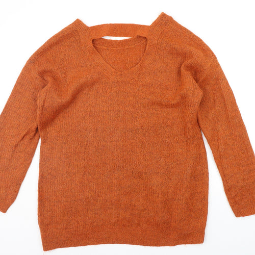 TU Womens Orange   Pullover Jumper Size 16