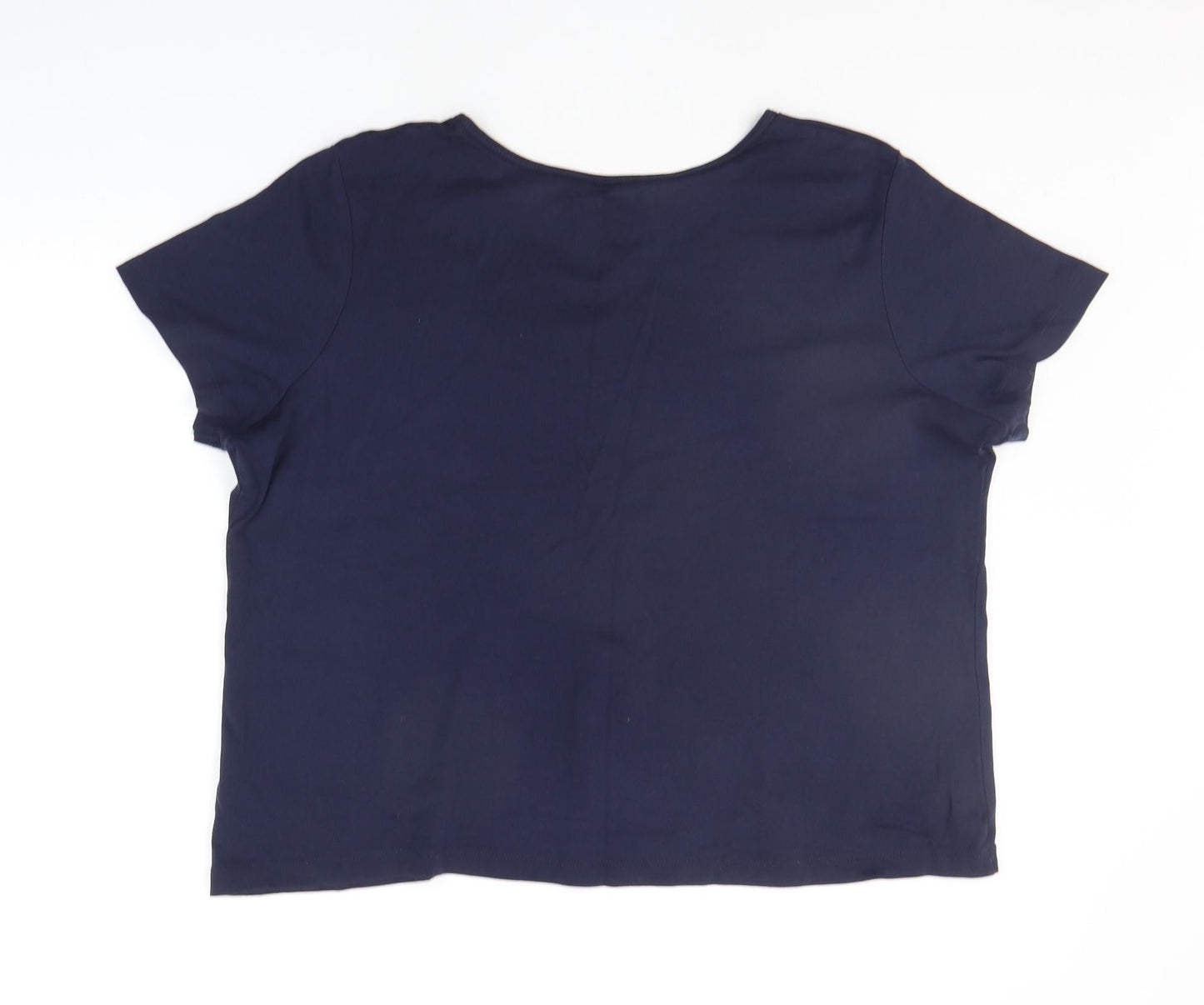 BM Essentials Womens Blue   Basic T-Shirt Size XL
