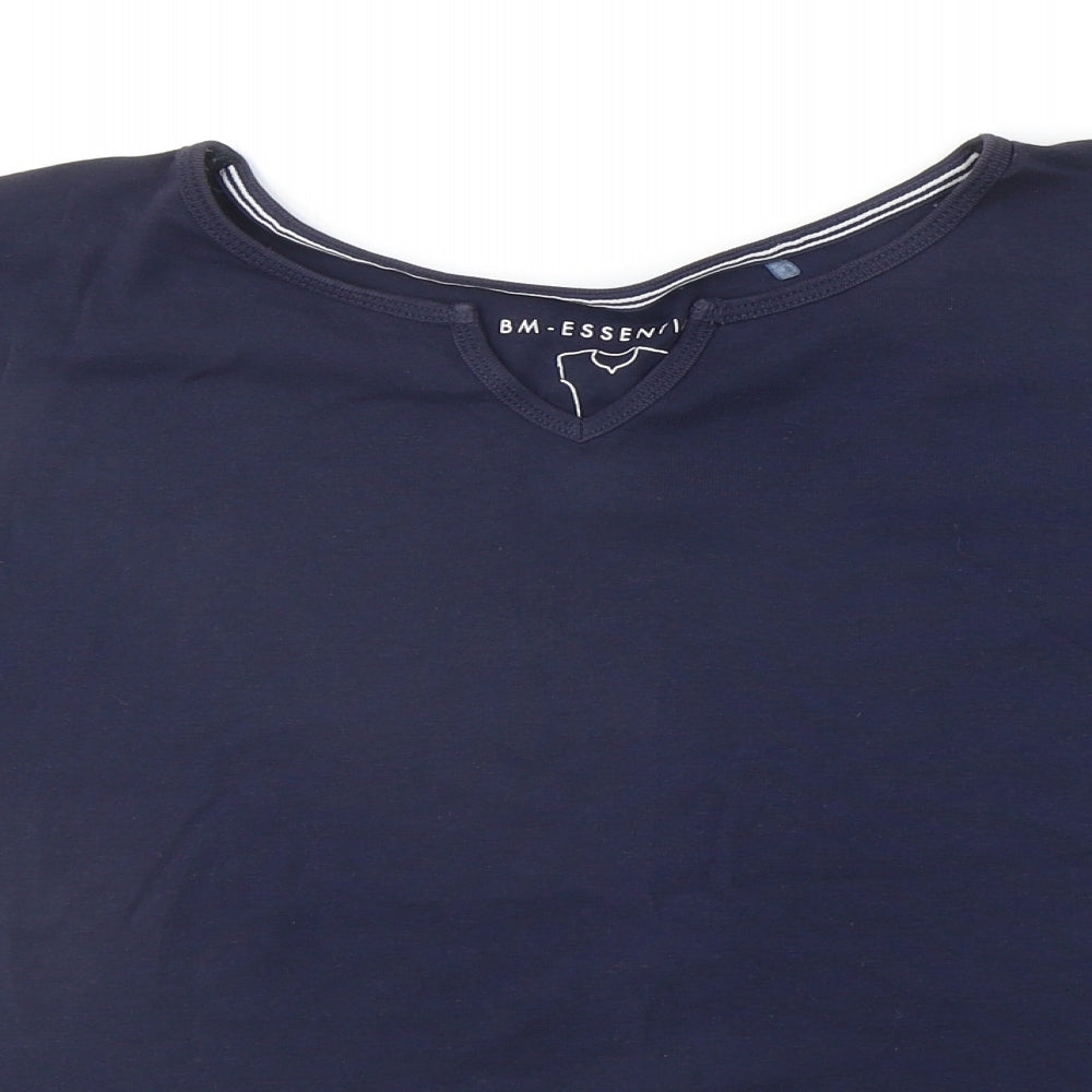 BM Essentials Womens Blue   Basic T-Shirt Size XL