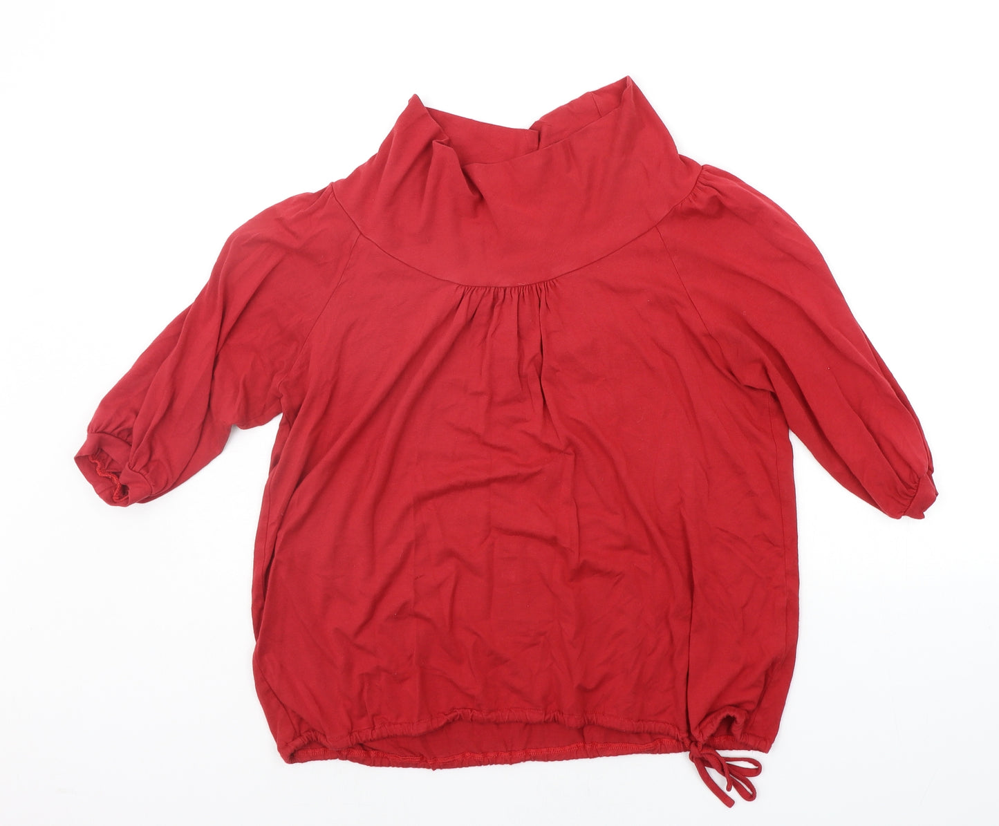 Jacqueline Riu Womens Red   Basic T-Shirt Size M