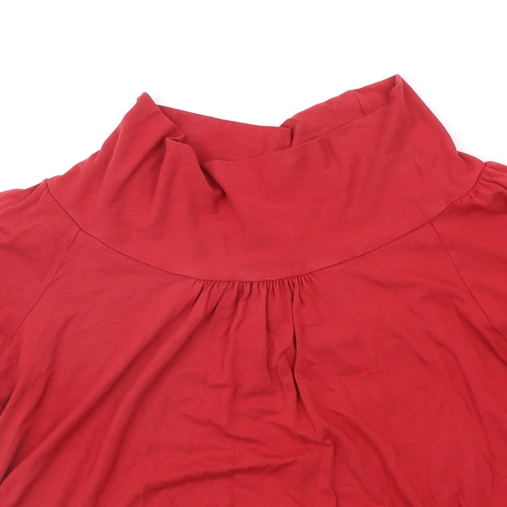 Jacqueline Riu Womens Red   Basic T-Shirt Size M